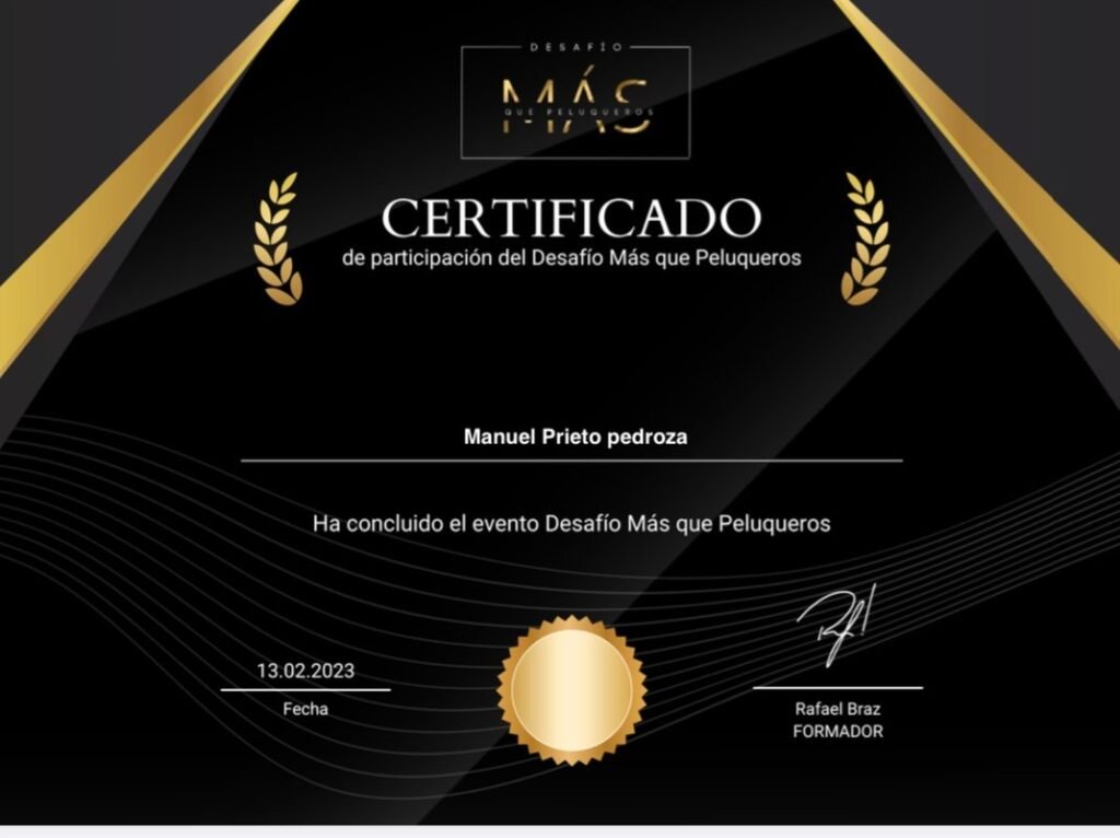 Certificado de participación